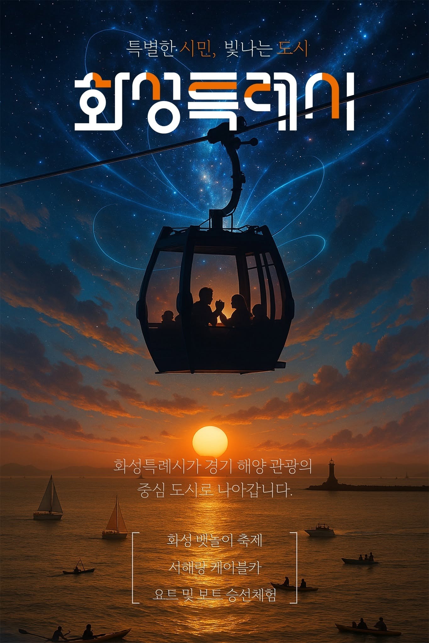 '2025 별별화성 Awards' 이미지 부문 대상 수상작 「화성특례시가 경기 해양 관광의 중심 도시로 나아갑니다」. 화성시 제공
