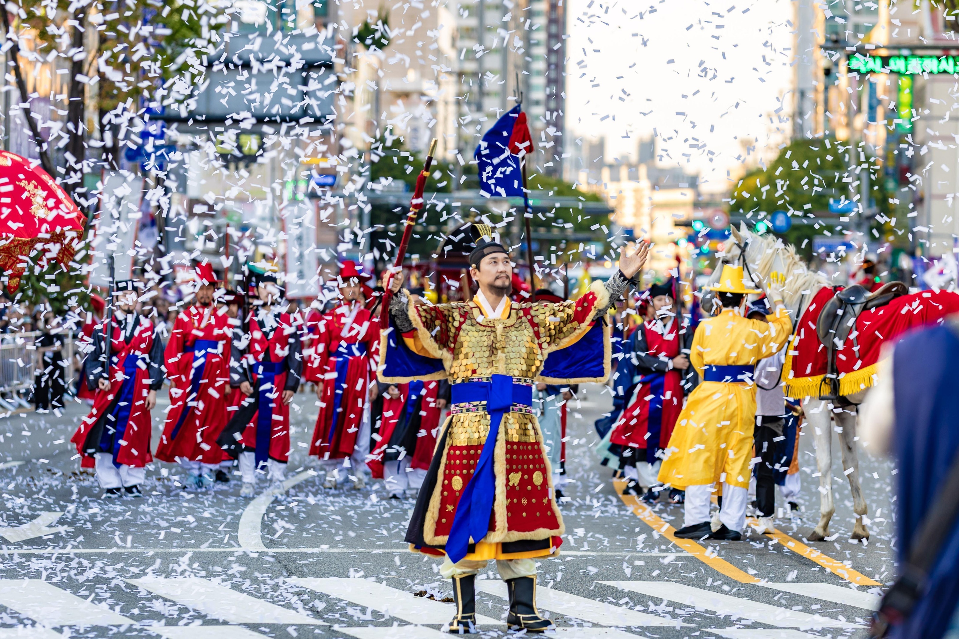 수원시는 정조대왕 능행차를 기반으로 한 ‘정조대왕 능행차 K-컬처로드’를 대표 글로벌 문화 브랜드로 육성할 계획이다. 수원시 제공